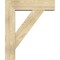 Ekena Millwork Traditional Block Rough Sawn Bracket w/ Offset Brace, Douglas Fir, 8"W x 30"D x 36"H BKT0806X30X36TRA05RDF - alternate 4